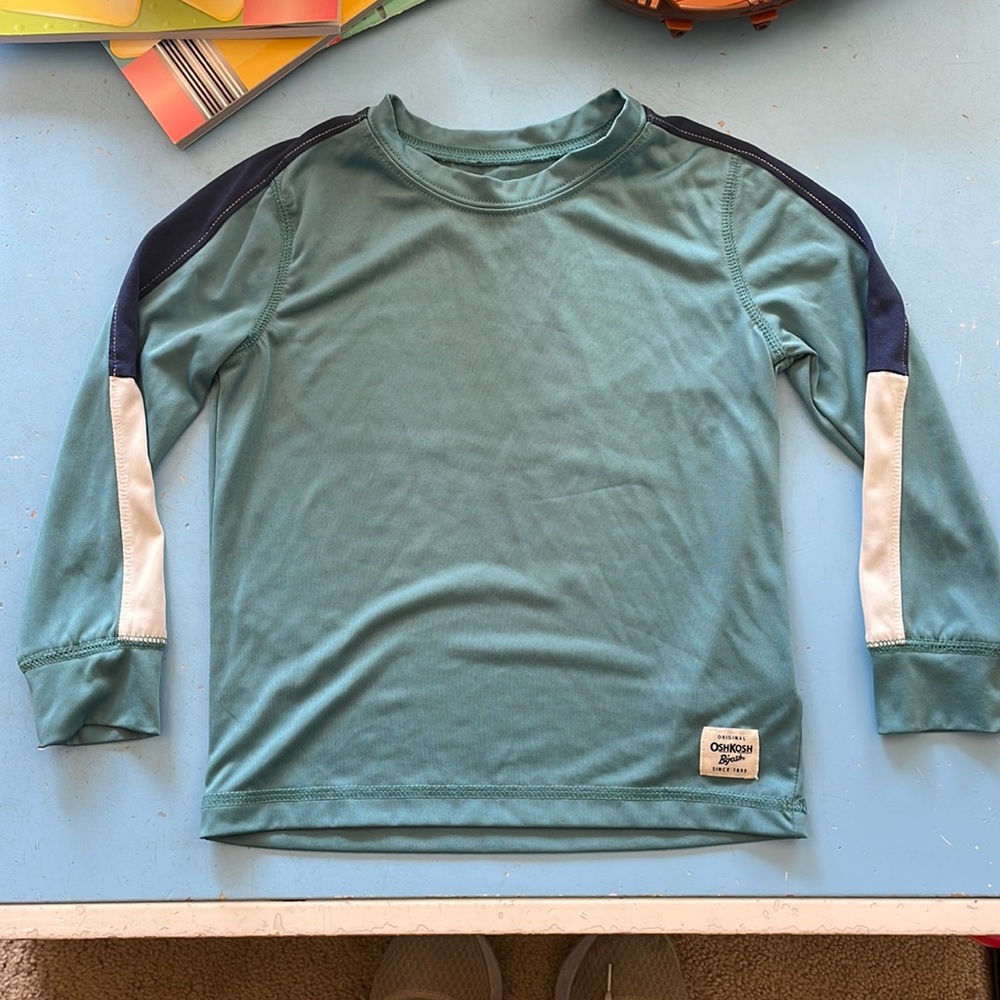 Osh Kosh B’Gosh LS toddler boys swim shirt